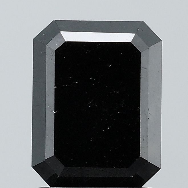 Emerald Black Natural Diamond 2.56ct VVS2 loose diamond
