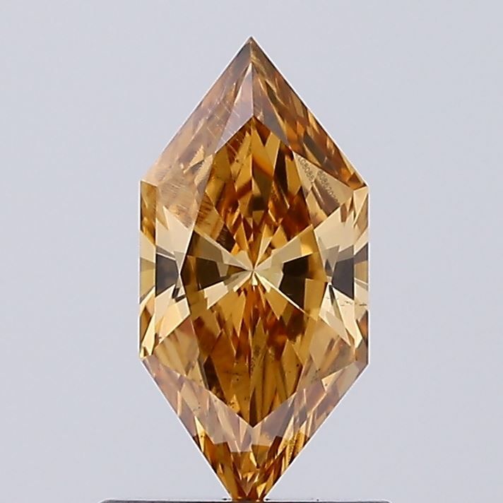 Heptagonal Fancy Brown Lab-grown Diamond 0.77ct VS2 loose diamond