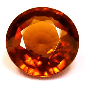 Round Orange Garnet 5.07ct loose gemstone