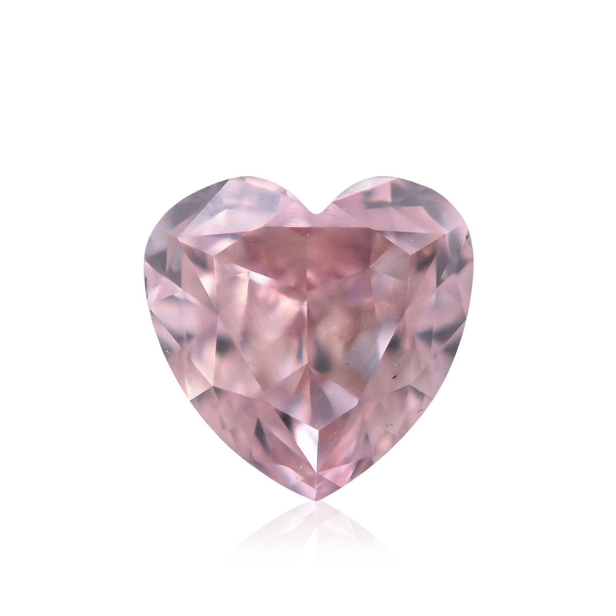 Heart Fancy Orangey Pink Natural Diamond 0.27ct VS2 loose diamond