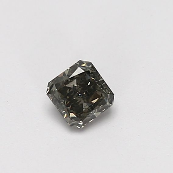 Radiant Fancy Dark Gray Natural Diamond 0.28ct SI2 loose diamond
