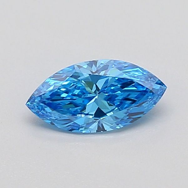 Marquise Fancy Vivid Blue Lab-grown Diamond 0.4ct VVS2 loose diamond