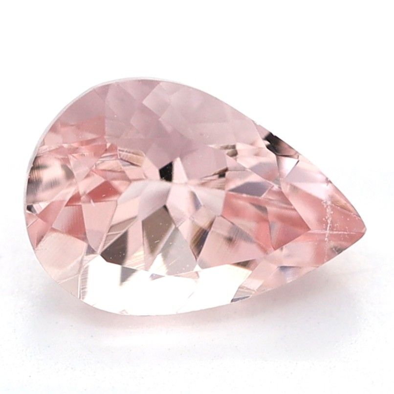Pear Pink Morganite 0.73ct loose gemstone