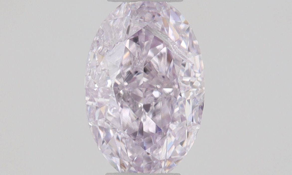 Oval Fancy Pink Purple Natural Diamond 0.3ct I1 loose diamond