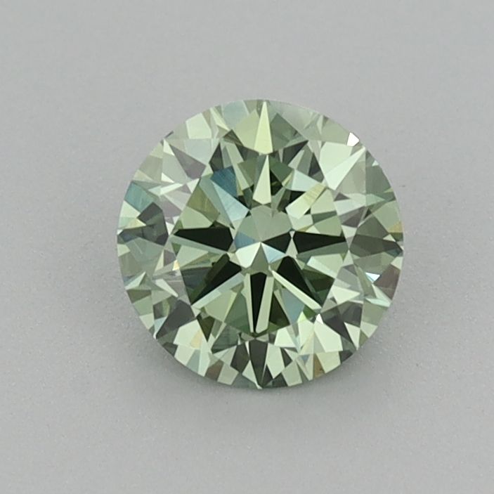 Round Fancy Vivid Green Lab-grown Diamond 0.62ct VS1 loose diamond
