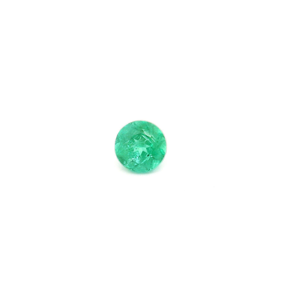 Round Green Emerald 0.49ct loose gemstone