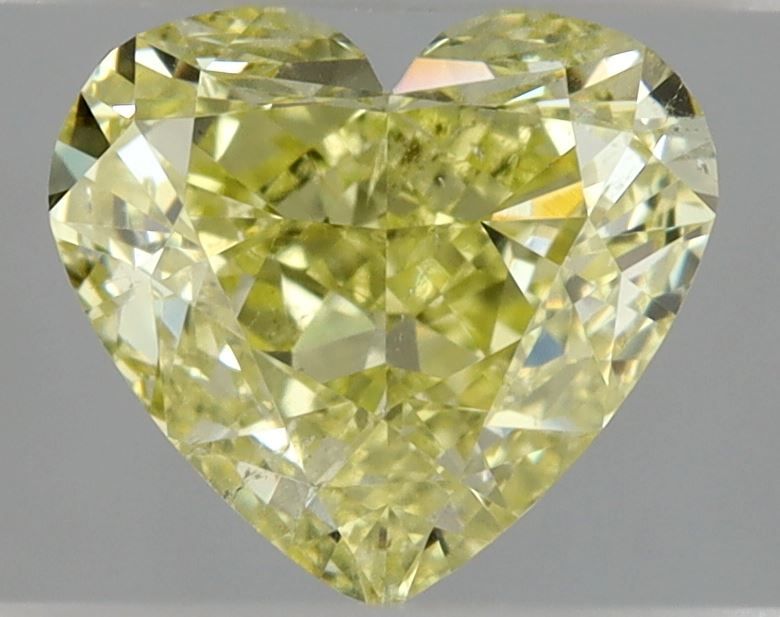 Heart Fancy Yellow Natural Diamond 1.01ct SI1 loose diamond