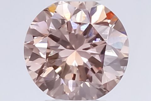Round Fancy Pink Brown Natural Diamond 0.26ct loose diamond