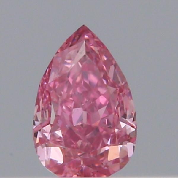 Pear Fancy Intense Purplish Pink Natural Diamond 0.08ct loose diamond