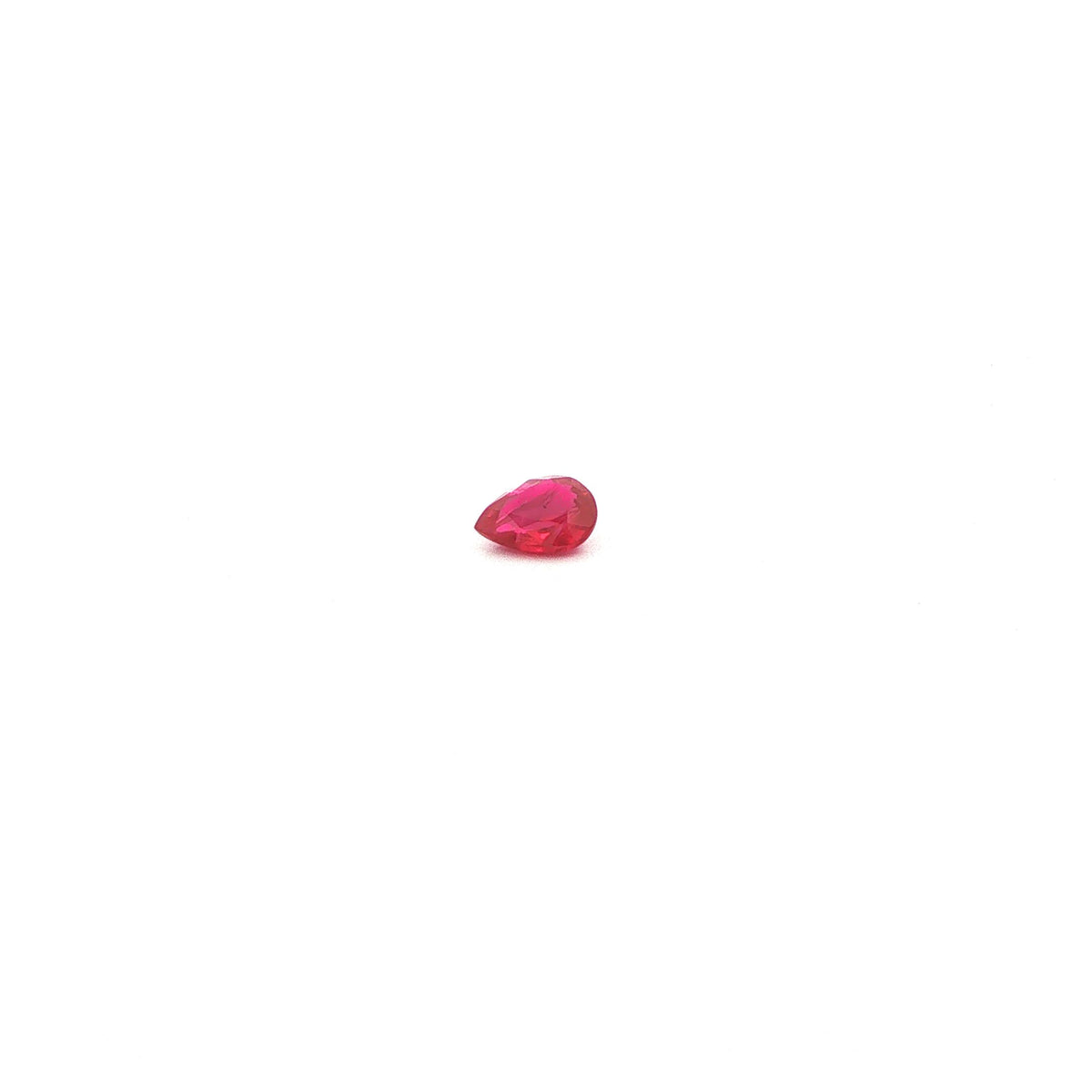 Pear Red Ruby 0.34ct loose gemstone