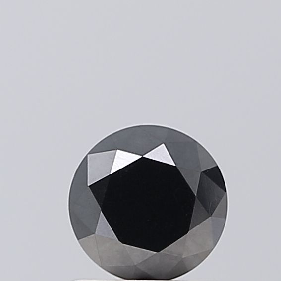 Round Black Natural Diamond 0.85ct VS2 loose diamond
