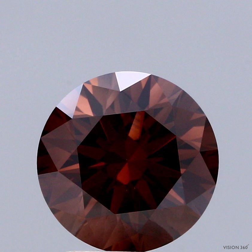 Round Fancy Deep Brown Lab-grown Diamond 3.02ct VVS2 loose diamond