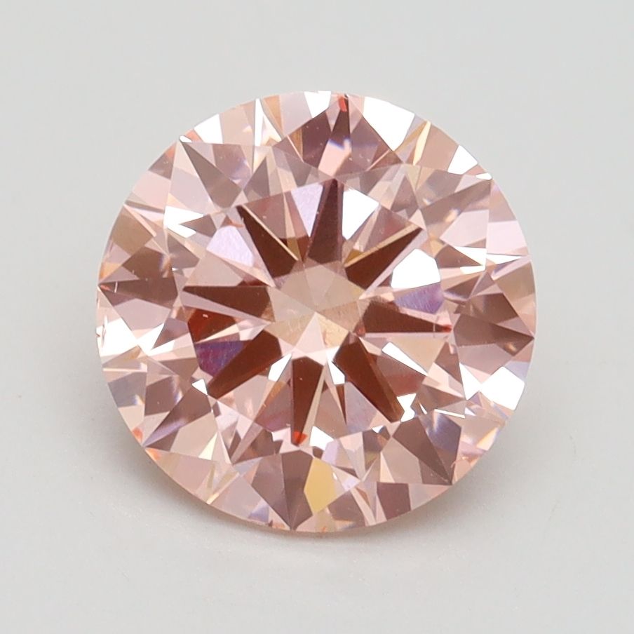 Round Fancy Intense Pink Lab-grown Diamond 2.2ct SI1 loose diamond