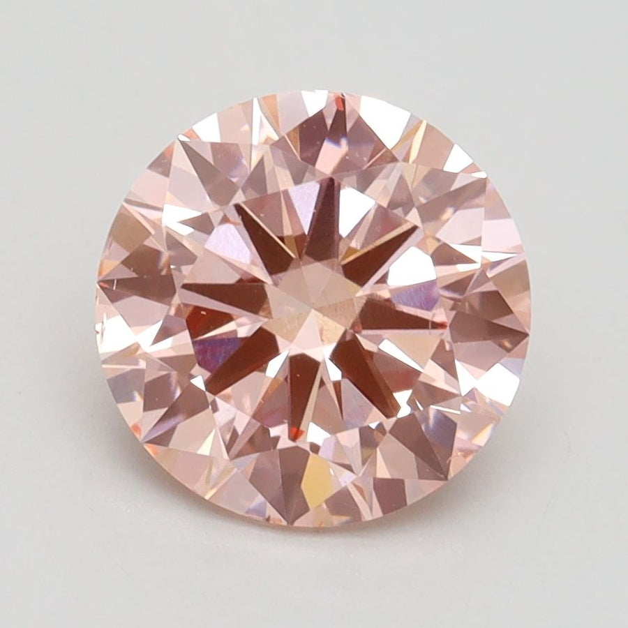 Round Fancy Intense Pink Lab-grown Diamond 2.2ct SI1 loose diamond