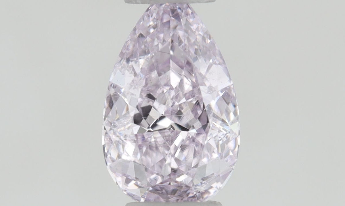 Pear Fancy Pink Purple Natural Diamond 0.23ct SI2 loose diamond