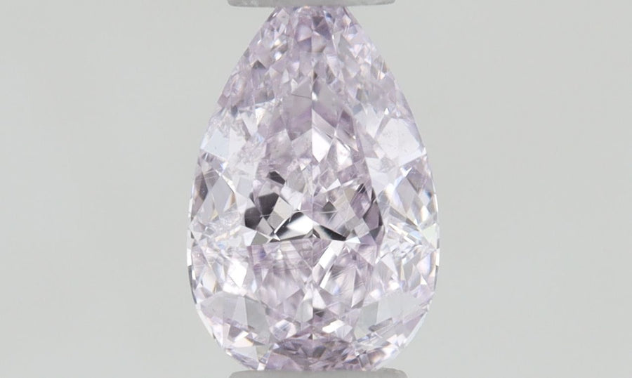 Pear Fancy Pink Purple Natural Diamond 0.23ct SI2 loose diamond