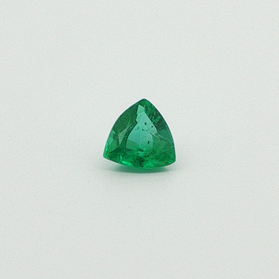 Trilliant Green Emerald 0.79ct loose gemstone