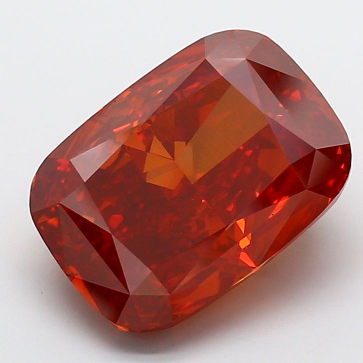 Cushion Fancy Deep Orangey Red Lab-grown Diamond 12.01ct VS1 loose diamond