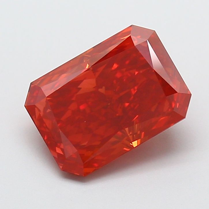 Radiant Fancy Vivid Red Lab-grown Diamond 3.13ct VVS2 loose diamond