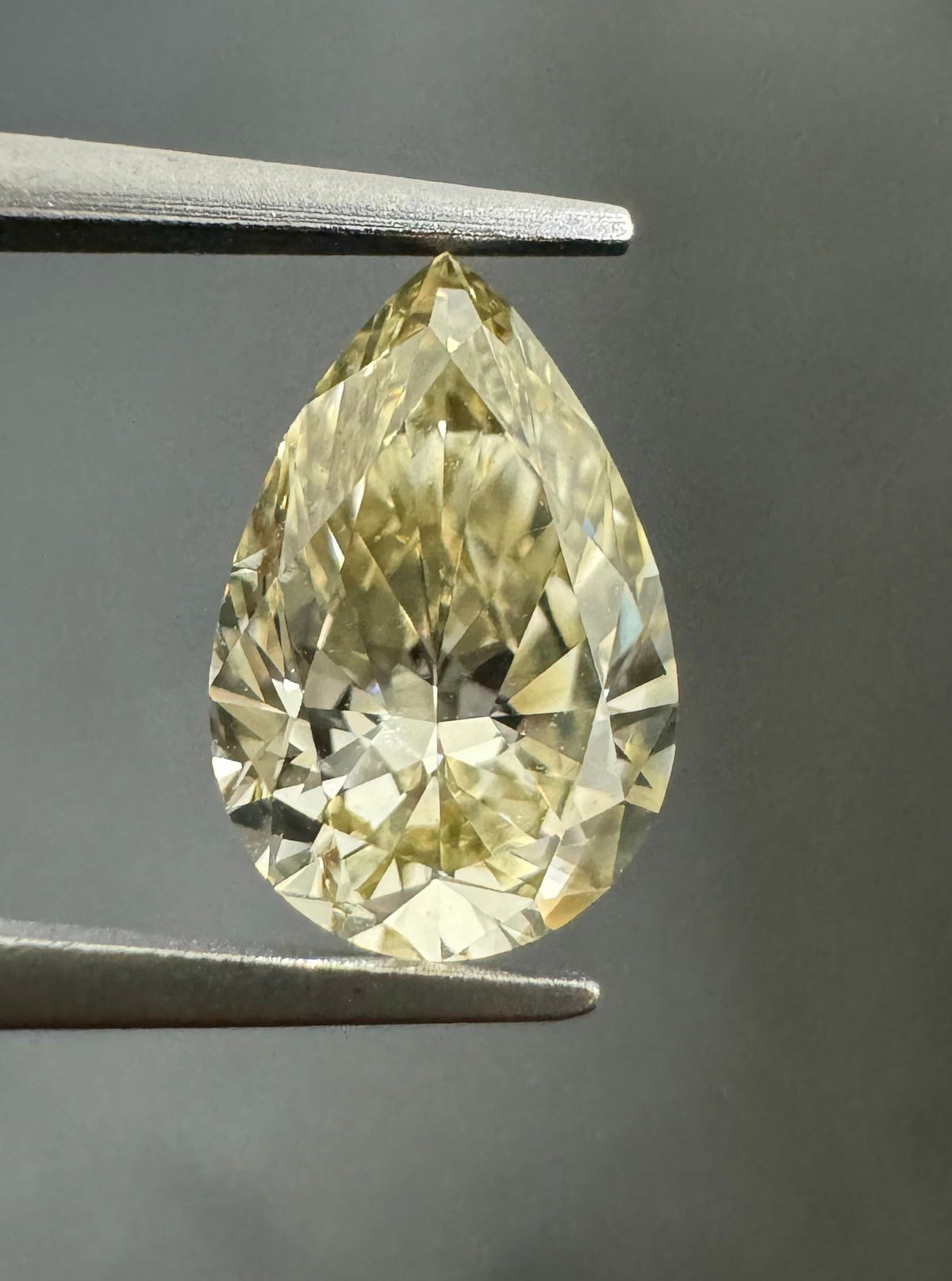 Pear Fancy Brownish Greenish Yellow Natural Diamond 1.05ct SI2 loose diamond