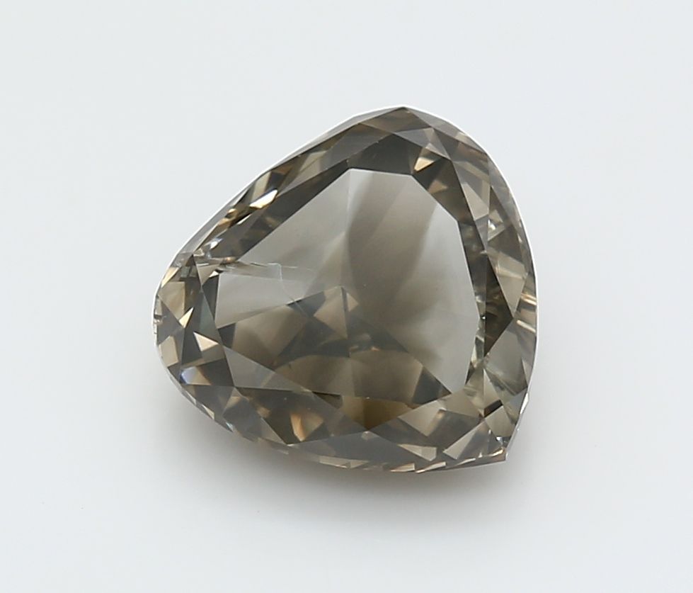 Heart Fancy Gray Natural Diamond 4.3ct I1 loose diamond