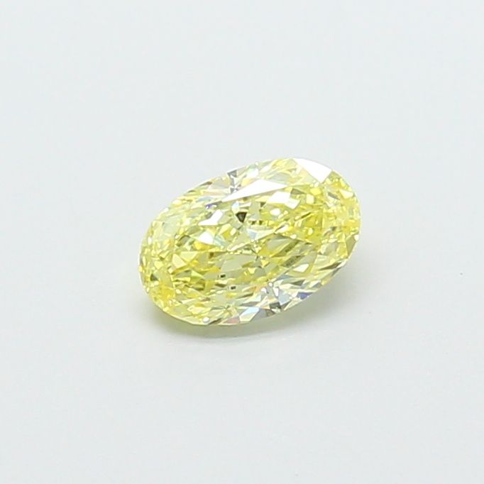 Oval Fancy Intense Yellow Lab-grown Diamond 0.53ct VS2 loose diamond