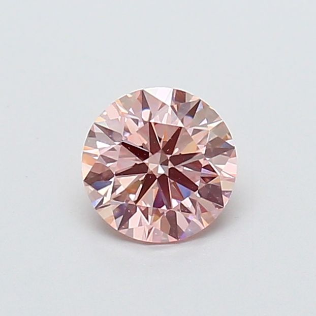 Round Fancy Vivid Pink Lab-grown Diamond 0.71ct VS1 loose diamond
