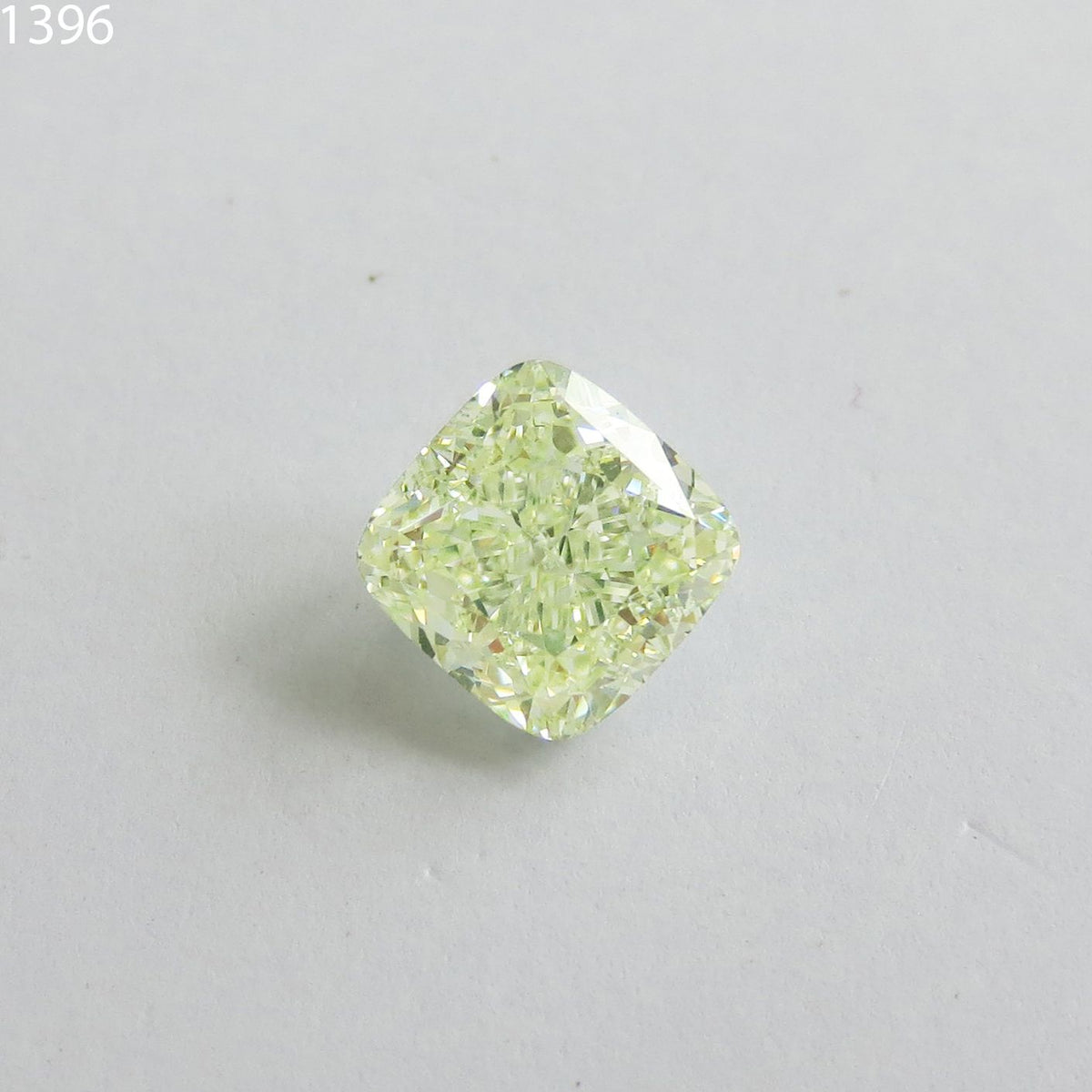 Cushion Fancy Light Yellow Green Natural Diamond 1.63ct SI1 loose diamond