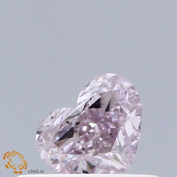 Heart Fancy Purplish Pink Natural Diamond 0.3ct VS2 loose diamond