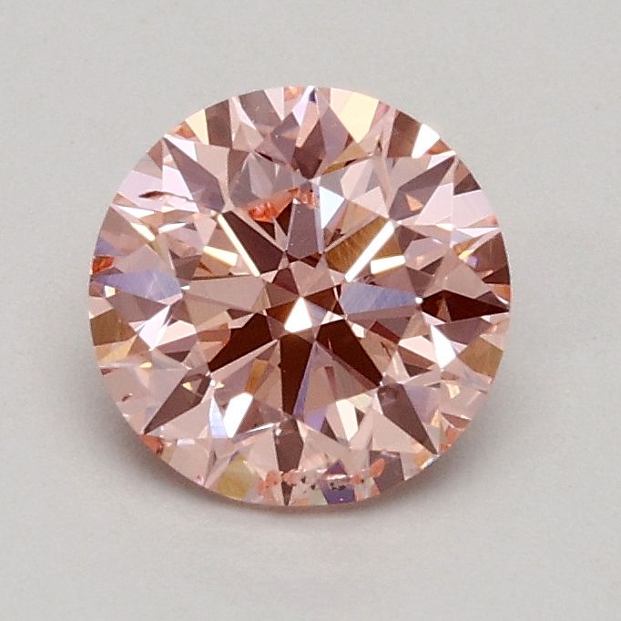 Round Fancy Intense Pink Lab-grown Diamond 0.68ct SI2 loose diamond
