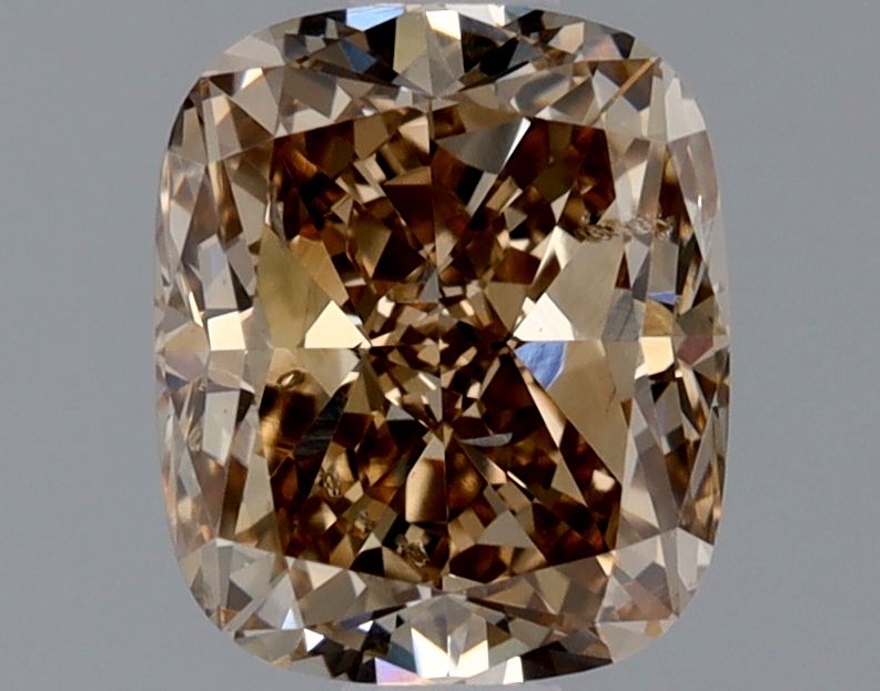 Cushion Fancy Yellowish Brown Natural Diamond 1.01ct SI1 loose diamond