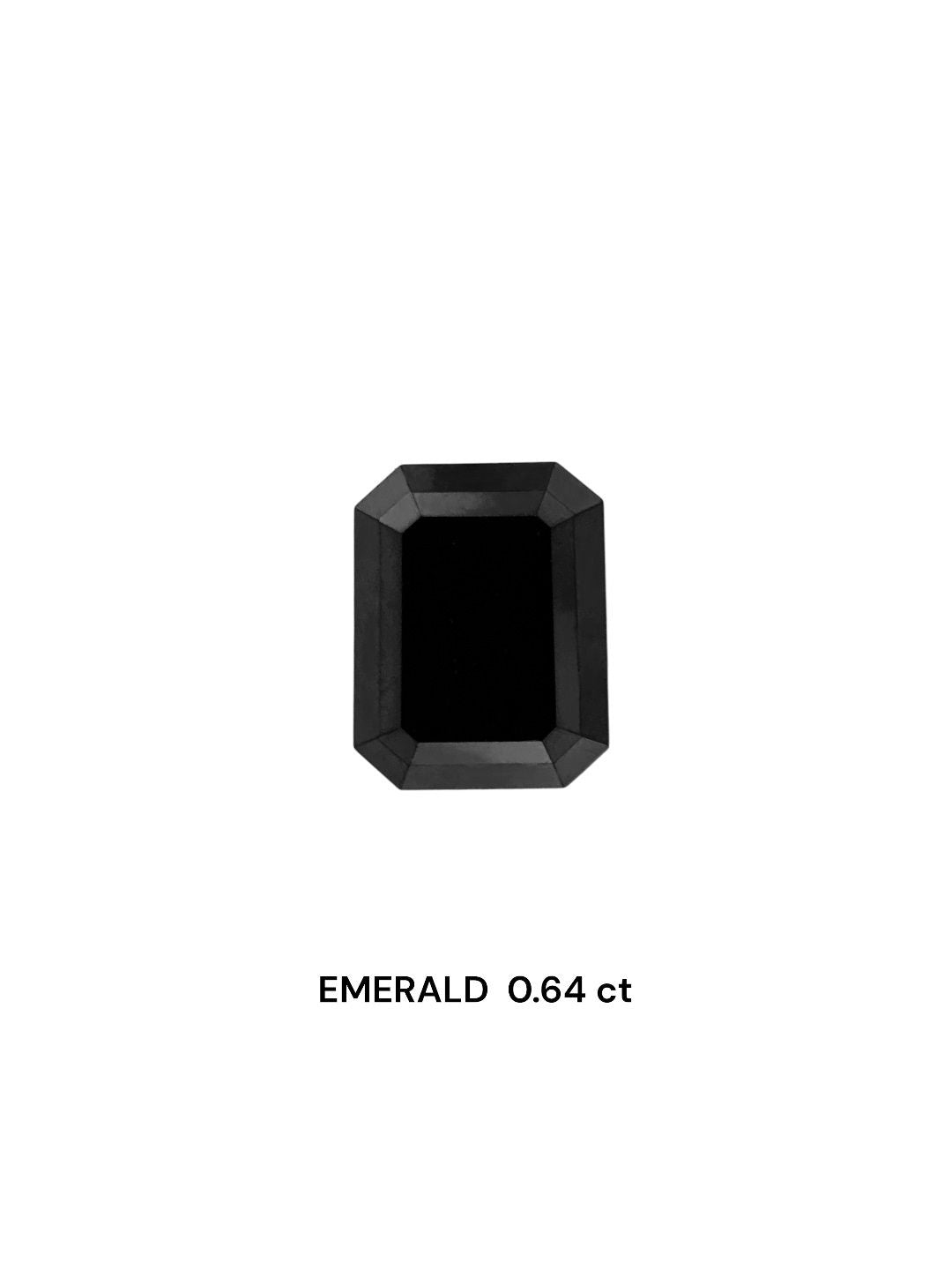 Emerald Fancy Black Natural Diamond 0.64ct VVS2 loose diamond