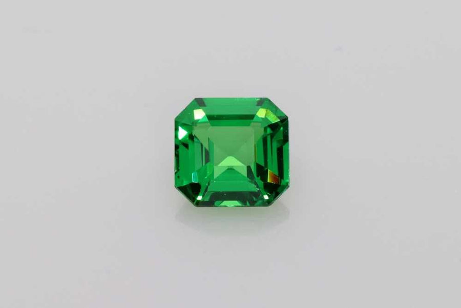 Asscher Green Garnet 1.02ct loose gemstone
