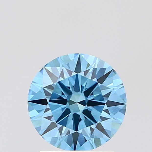 Round Fancy Vivid Blue Lab-grown Diamond 1.35ct VS1 loose diamond