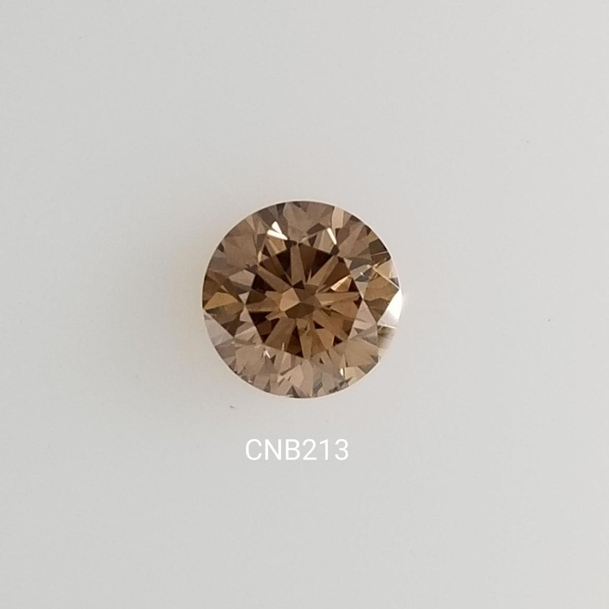 Round Fancy Vivid Champagne Natural Diamond 1.21ct VS2 loose diamond