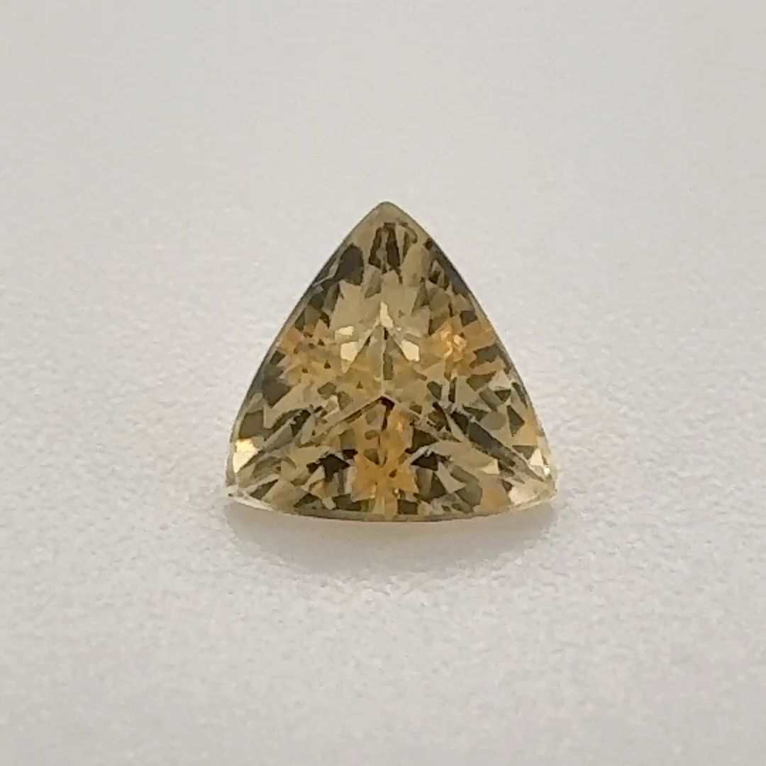 Trilliant Yellow Topaz 0.5ct loose gemstone
