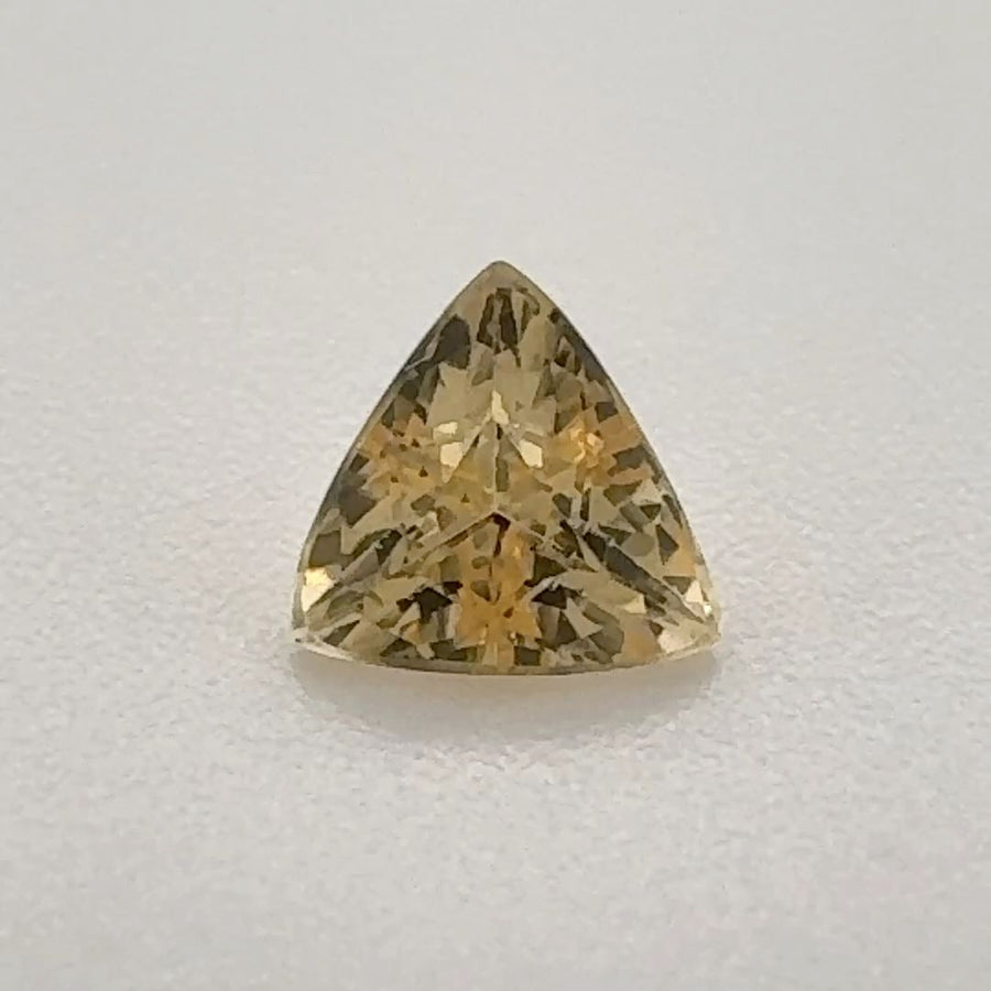 Trilliant Yellow Topaz 0.5ct loose gemstone