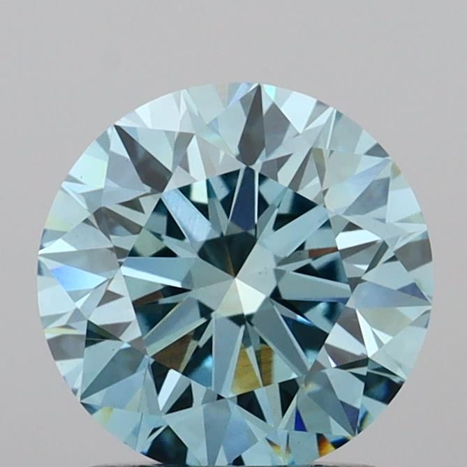 Round Fancy Vivid Blue Lab-grown Diamond 1.52ct VVS2 loose diamond
