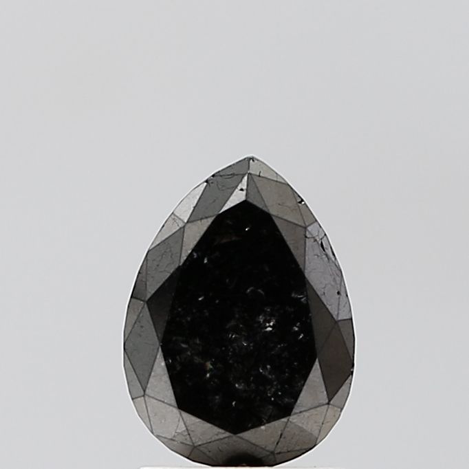 Pear Black Natural Diamond 1.28ct VS1 loose diamond