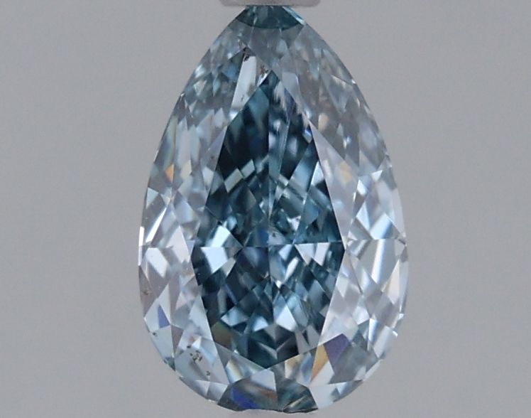 Pear Blue Lab-grown Diamond 1.02ct VS1 loose diamond
