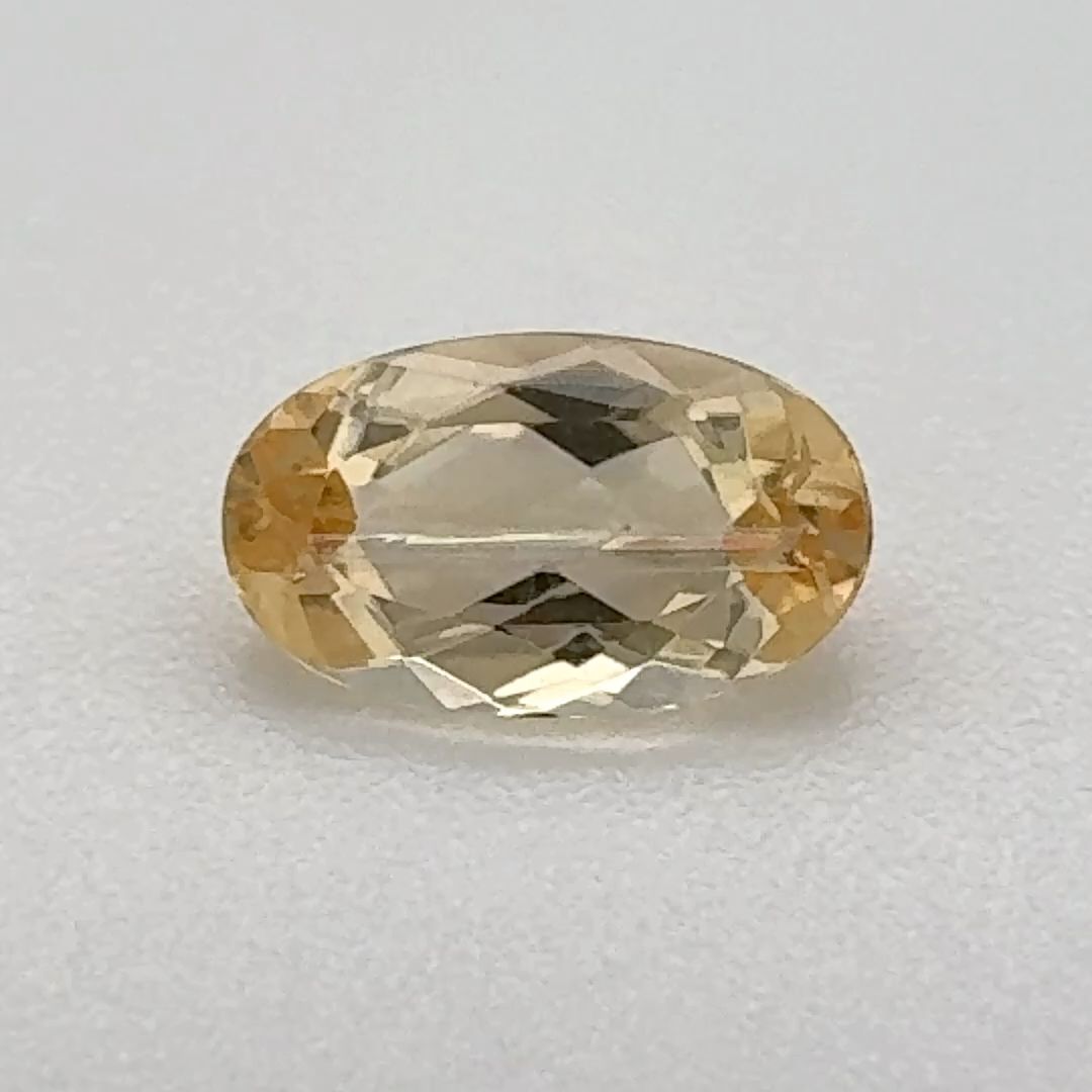 Oval Yellow Topaz 0.67ct loose gemstone