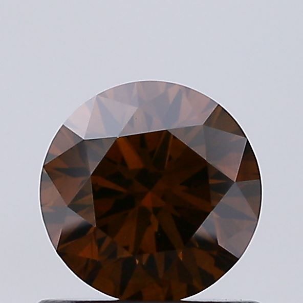 Round Fancy Reddish Brown Natural Diamond 0.66ct VS1 loose diamond