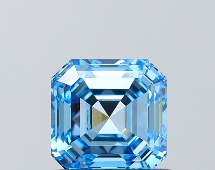 Asscher Fancy Vivid Blue Lab-grown Diamond 1.08ct VVS2 loose diamond