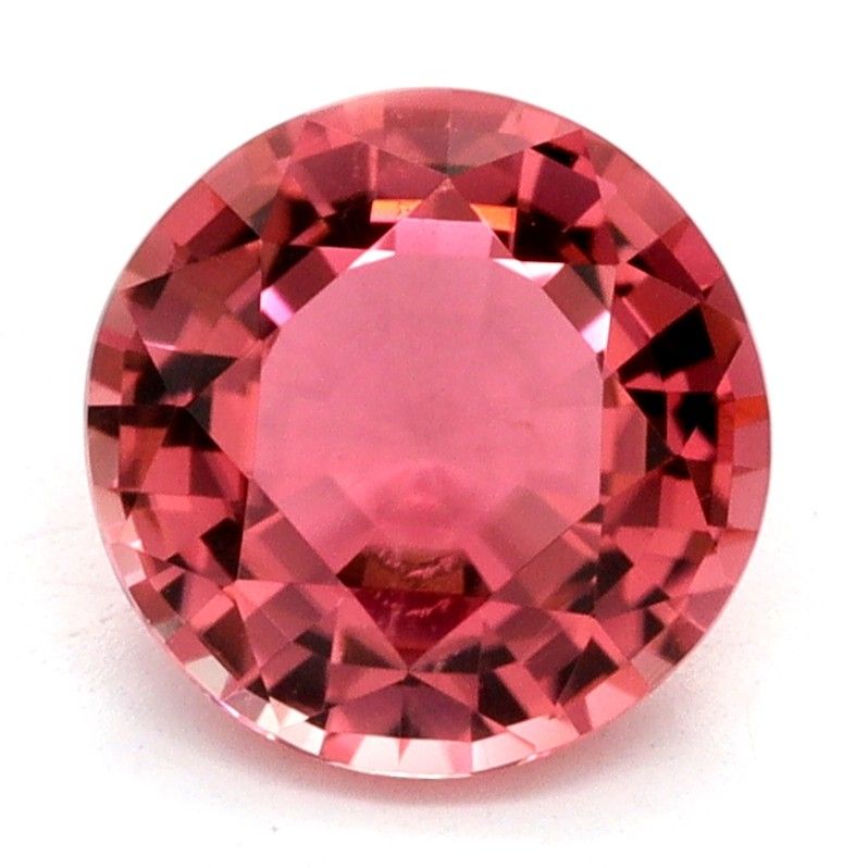 Round Pink Tourmaline 0.95ct loose gemstone