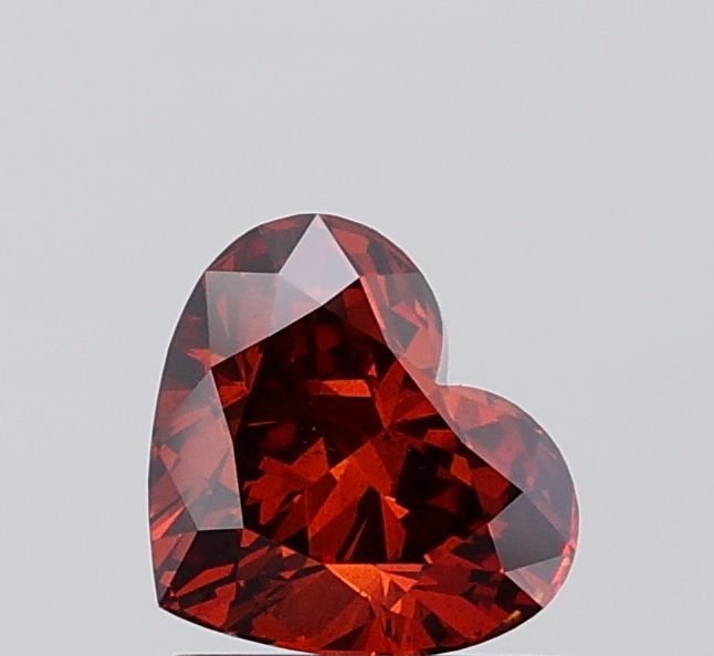 Heart Fancy Deep Orange Lab-grown Diamond 1.03ct VS2 loose diamond