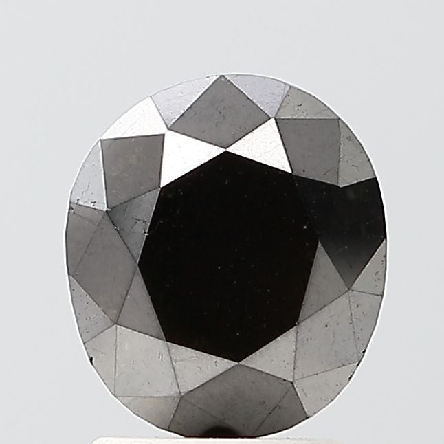 Oval Black Natural Diamond 2.05ct VVS2 loose diamond