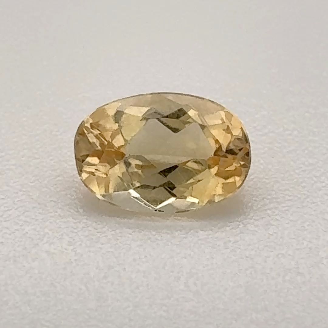 Oval Yellow Topaz 0.62ct loose gemstone