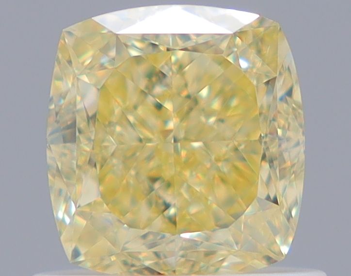 Cushion Fancy Yellow Natural Diamond 1.01ct VS1 loose diamond
