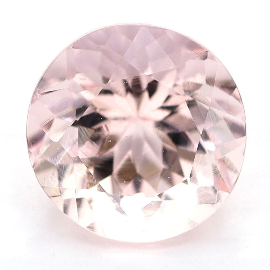 Round Pink Morganite 2.05ct loose gemstone
