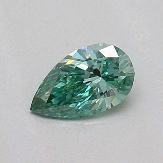 Pear Fancy Vivid Green Lab-grown Diamond 0.17ct VS1 loose diamond